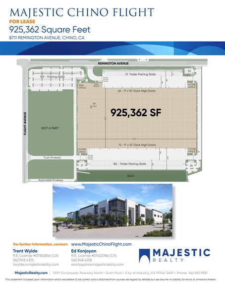 8711 Remington Ave, Chino, CA en alquiler - Plano del sitio - Imagen 2 de 2