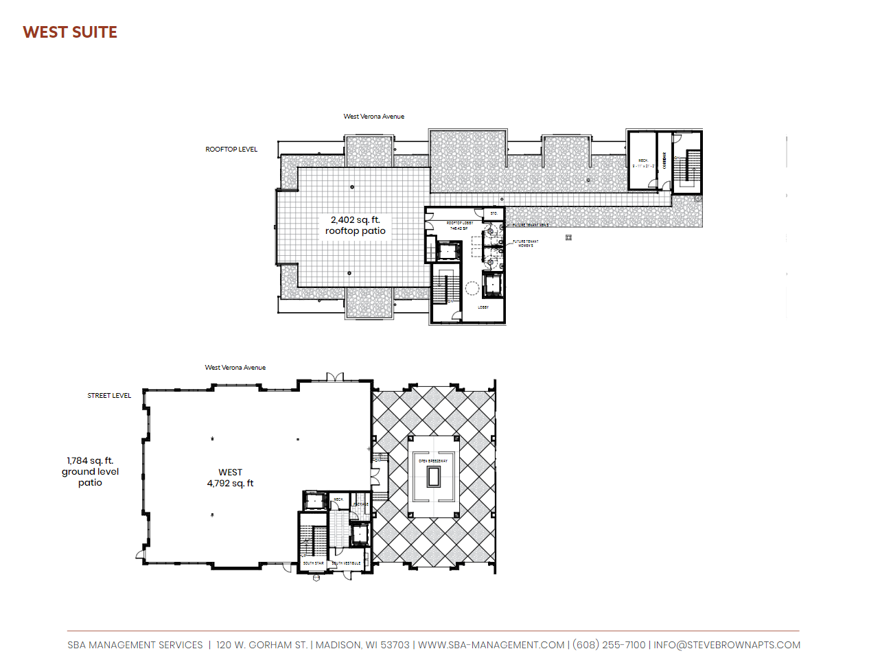 301-303 Verona, Verona, WI en alquiler Plano de la planta- Imagen 1 de 2