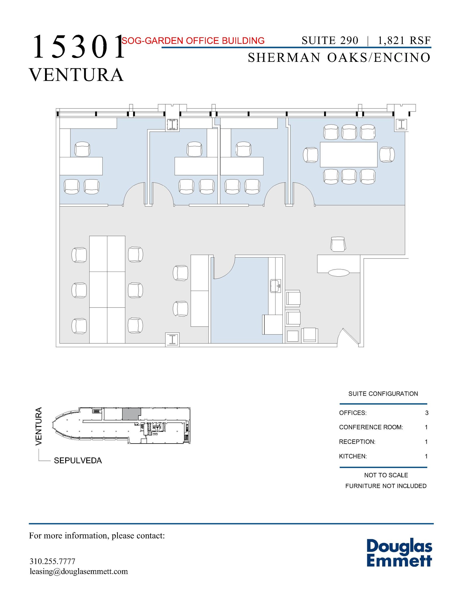 15301 Ventura Blvd, Sherman Oaks, CA en alquiler Plano de la planta- Imagen 1 de 1