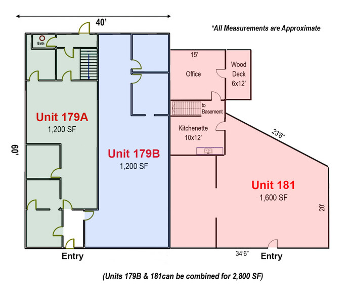 179-181 S Northwest Hwy, Cary, IL en venta - Plano de la planta - Imagen 1 de 5