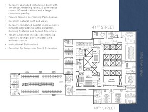 100 Park Ave, New York, NY en alquiler Plano de la planta- Imagen 1 de 13