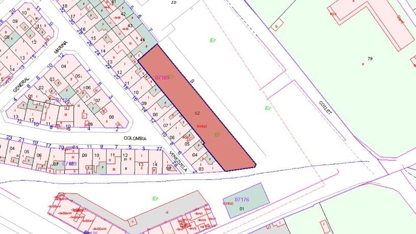 Plaça de Jaume Ribes, 9, CASTELLÓN DE LA PLANA, Castellón en venta - Plano de solar - Imagen 3 de 3