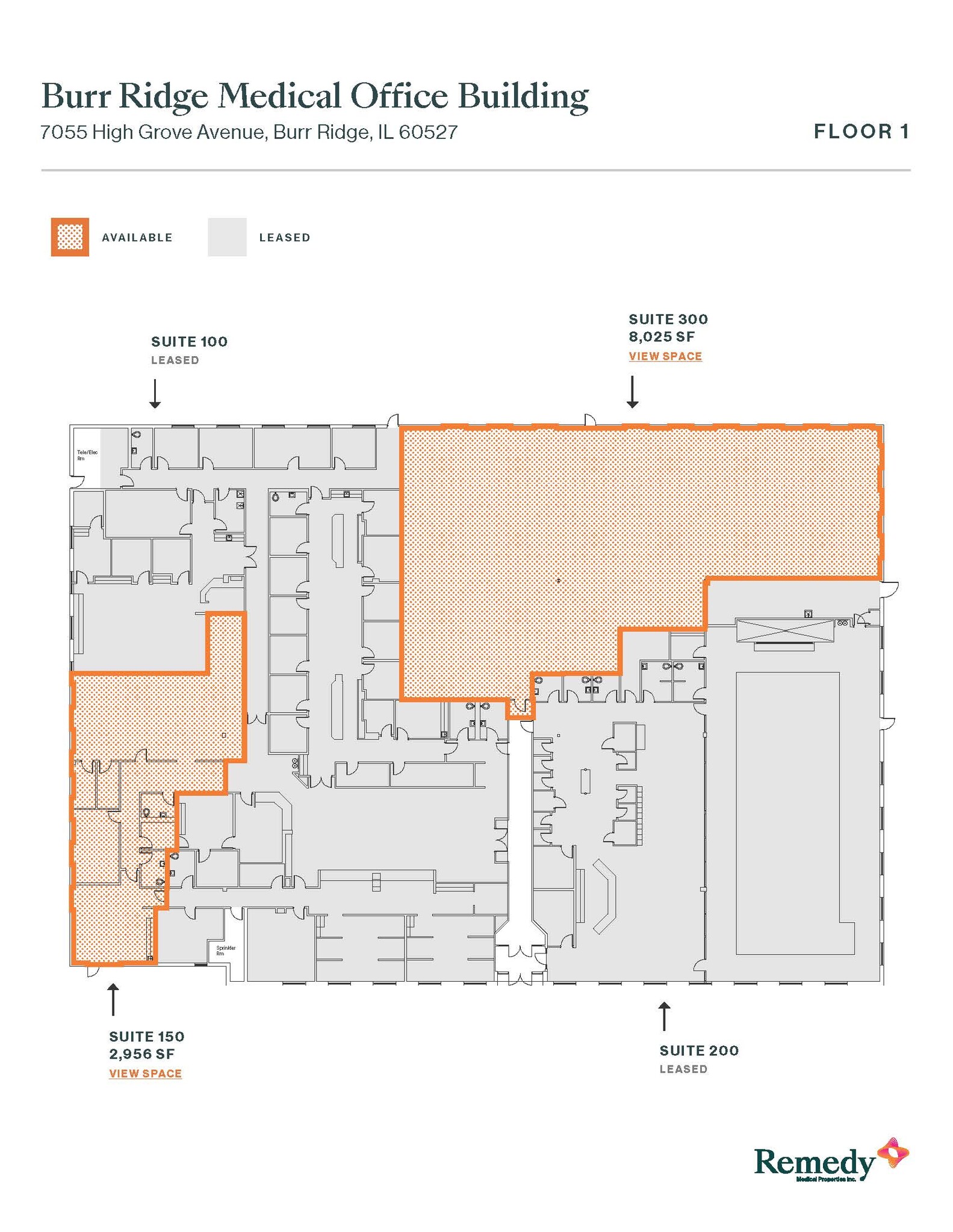 7055 High Grove Blvd, Burr Ridge, IL en alquiler Plano de la planta- Imagen 1 de 4