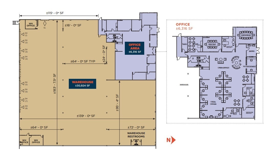 2301-2329 E Pacifica Pl, Rancho Dominguez, CA en alquiler Plano de la planta- Imagen 1 de 1