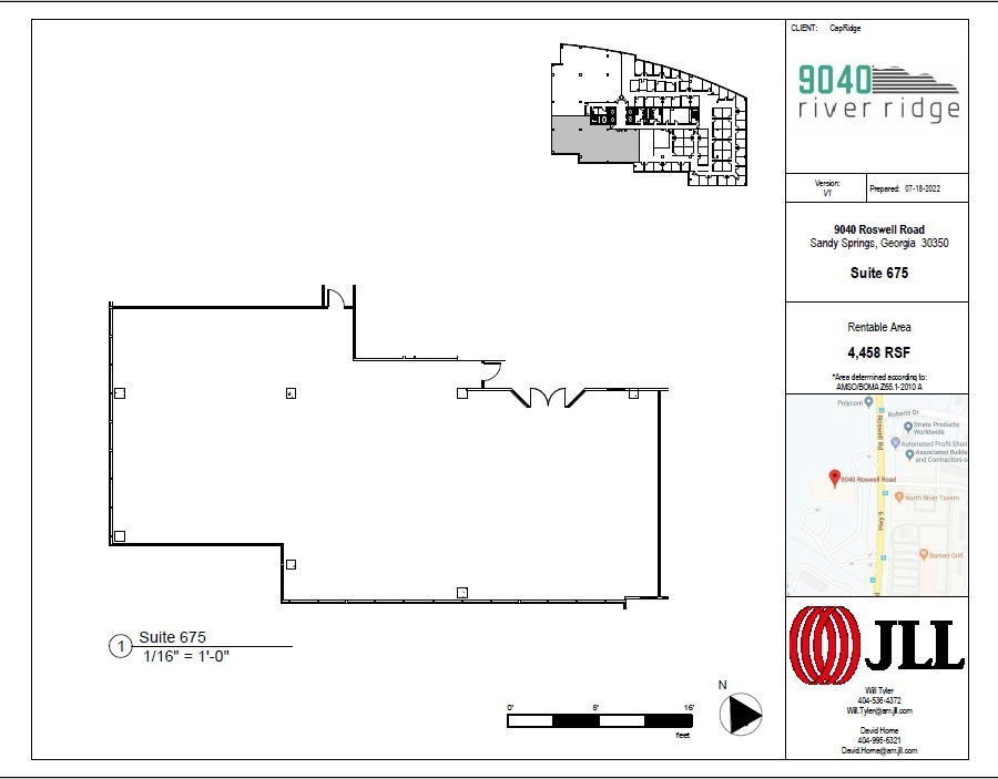 9040 Roswell Rd, Atlanta, GA en alquiler Plano de la planta- Imagen 1 de 1