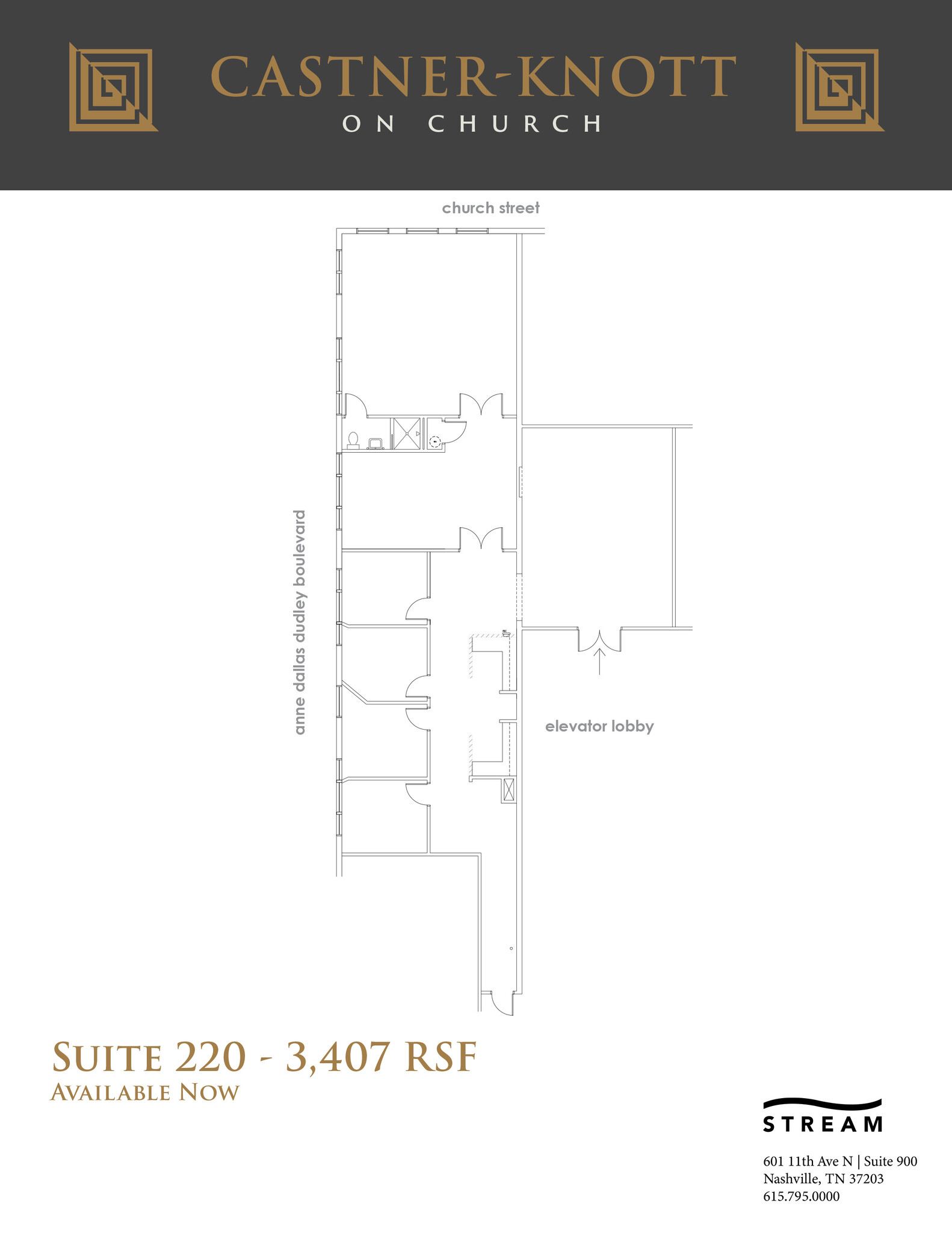 618 Church St, Nashville, TN en alquiler Plano de la planta- Imagen 1 de 1