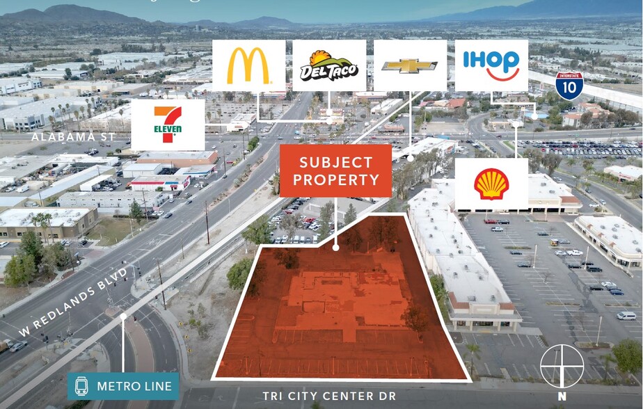 801 Tri City Ctr, Redlands, CA en alquiler - Vista aérea - Imagen 2 de 7