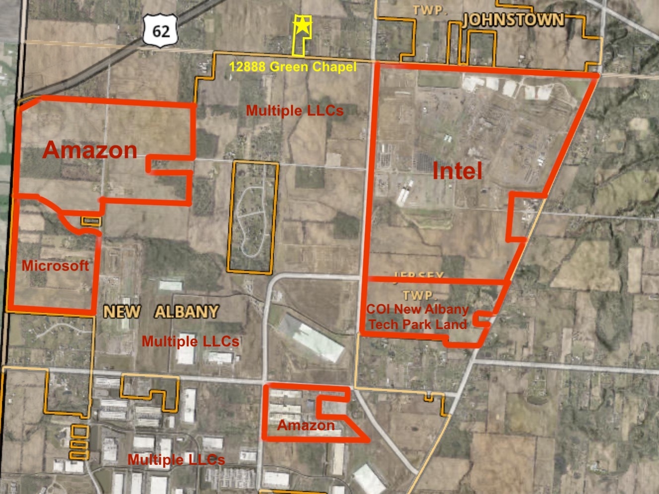 12888 Green Chapel Rd NW, Johnstown, OH en venta Plano de solar- Imagen 1 de 6