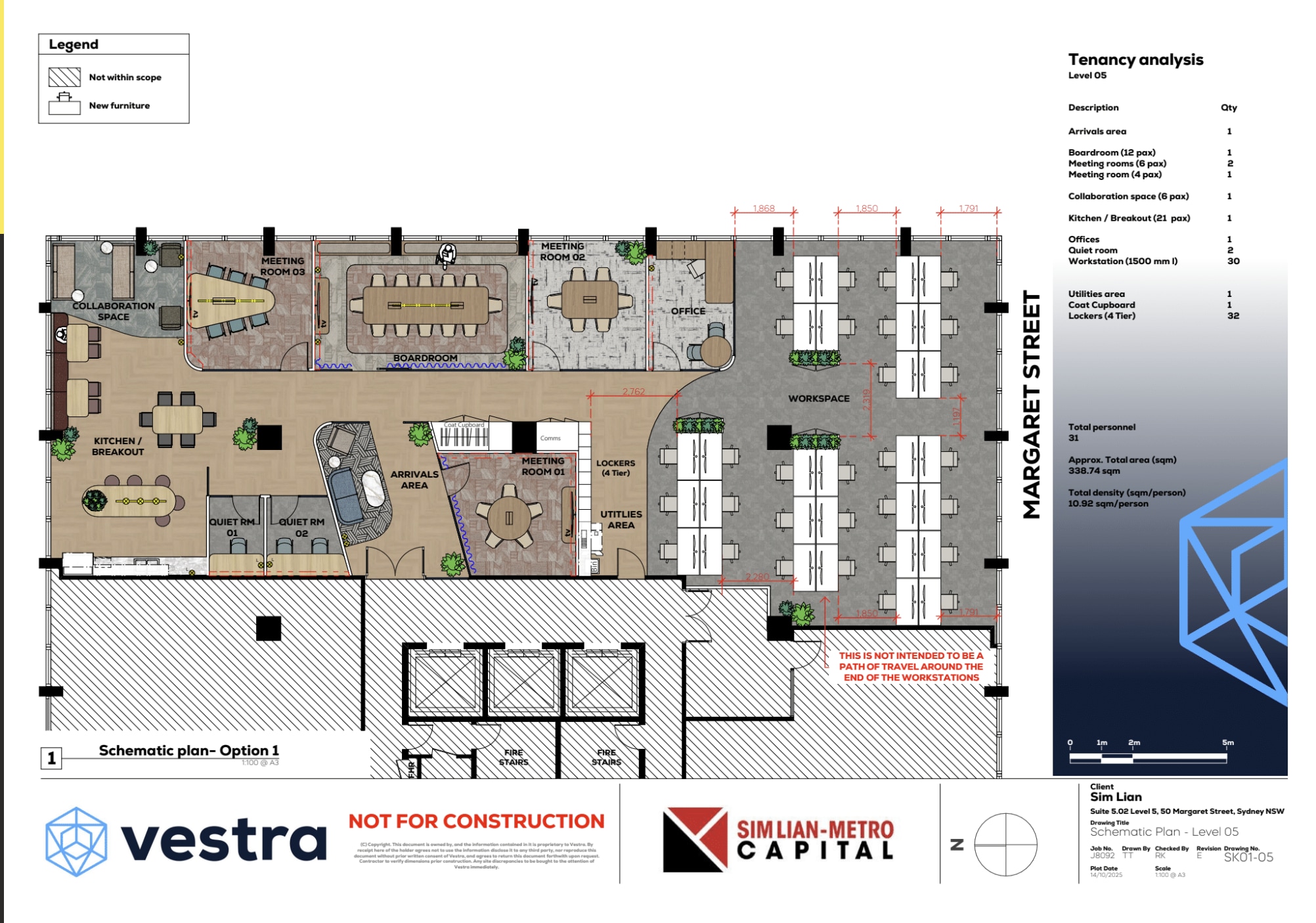 50 Margaret St, Sydney en alquiler Plano de la planta- Imagen 1 de 2