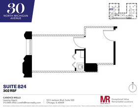 30 N Michigan Ave, Chicago, IL en alquiler Plano de la planta- Imagen 1 de 4