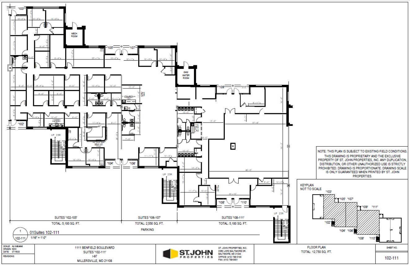 1111 Benfield Blvd, Millersville, MD en alquiler Plano de la planta- Imagen 1 de 1