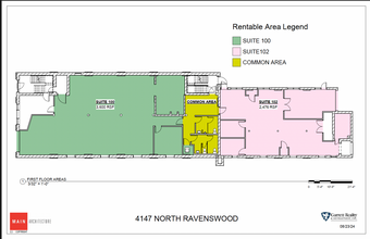 4147 N Ravenswood Ave, Chicago, IL en alquiler Plano de la planta- Imagen 1 de 7