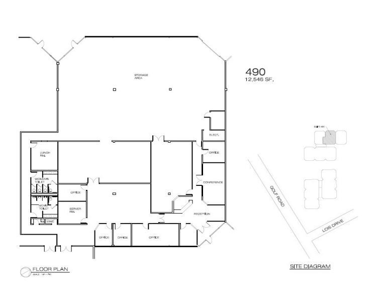 2100 Golf Rd, Rolling Meadows, IL en alquiler Plano de la planta- Imagen 1 de 2