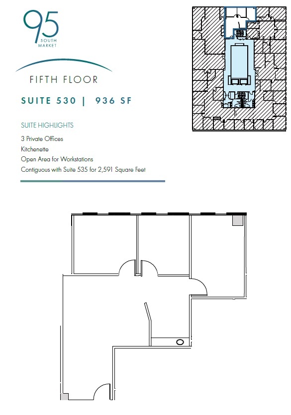 95 S Market St, San Jose, CA en alquiler Plano de la planta- Imagen 1 de 1