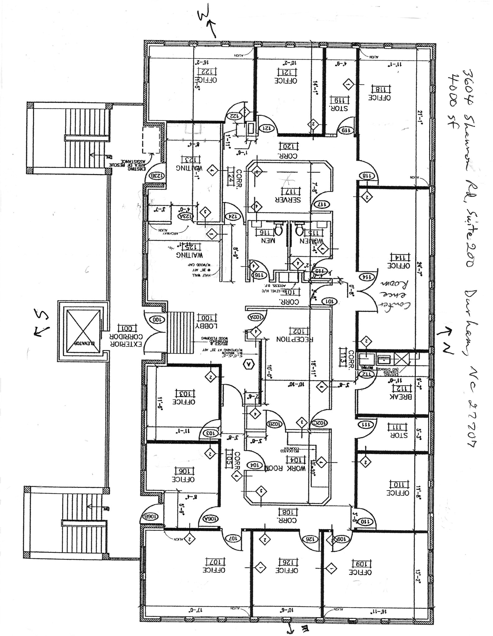 3604 Shannon Rd, Durham, NC en alquiler Plano del sitio- Imagen 1 de 1