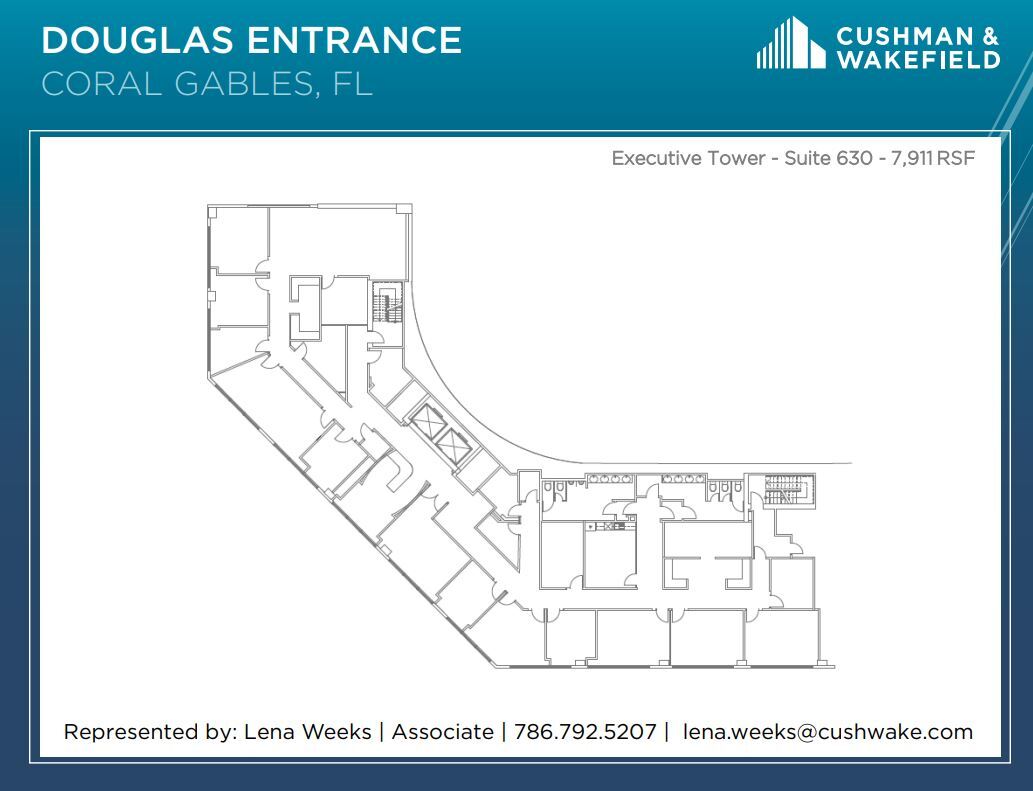 800 S Douglas Rd, Coral Gables, FL en alquiler Plano de la planta- Imagen 1 de 1