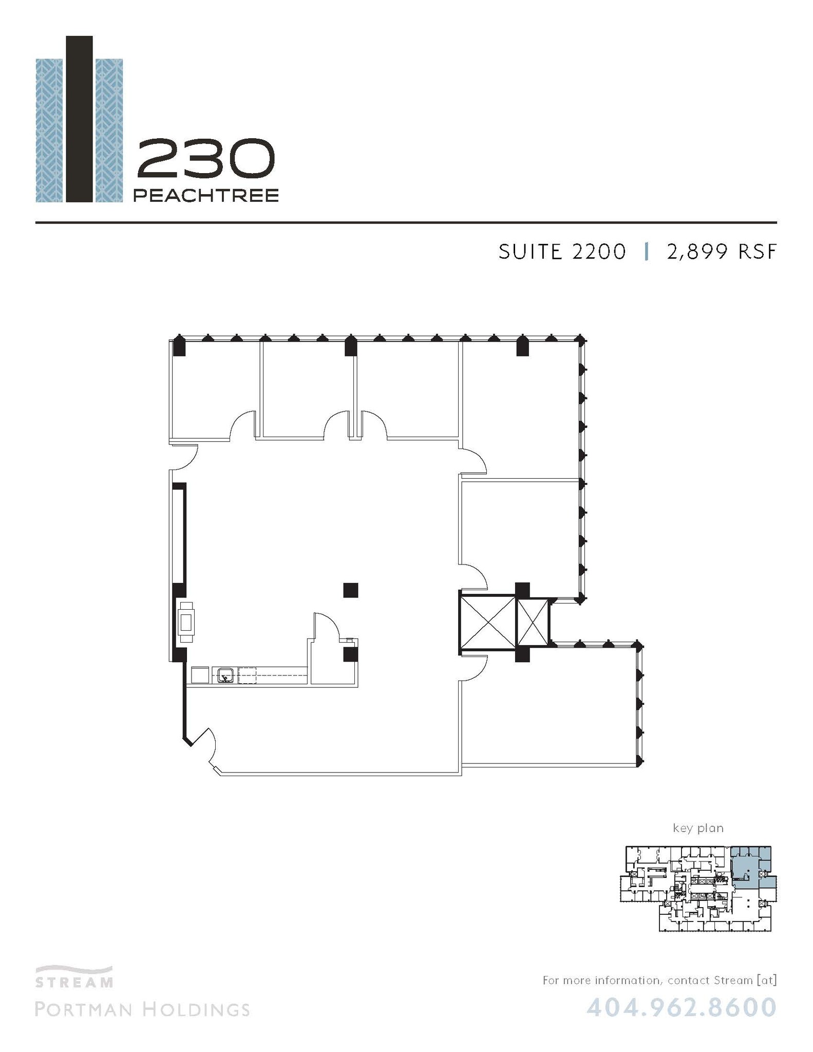 230 Peachtree St NW, Atlanta, GA en alquiler Plano de la planta- Imagen 1 de 1