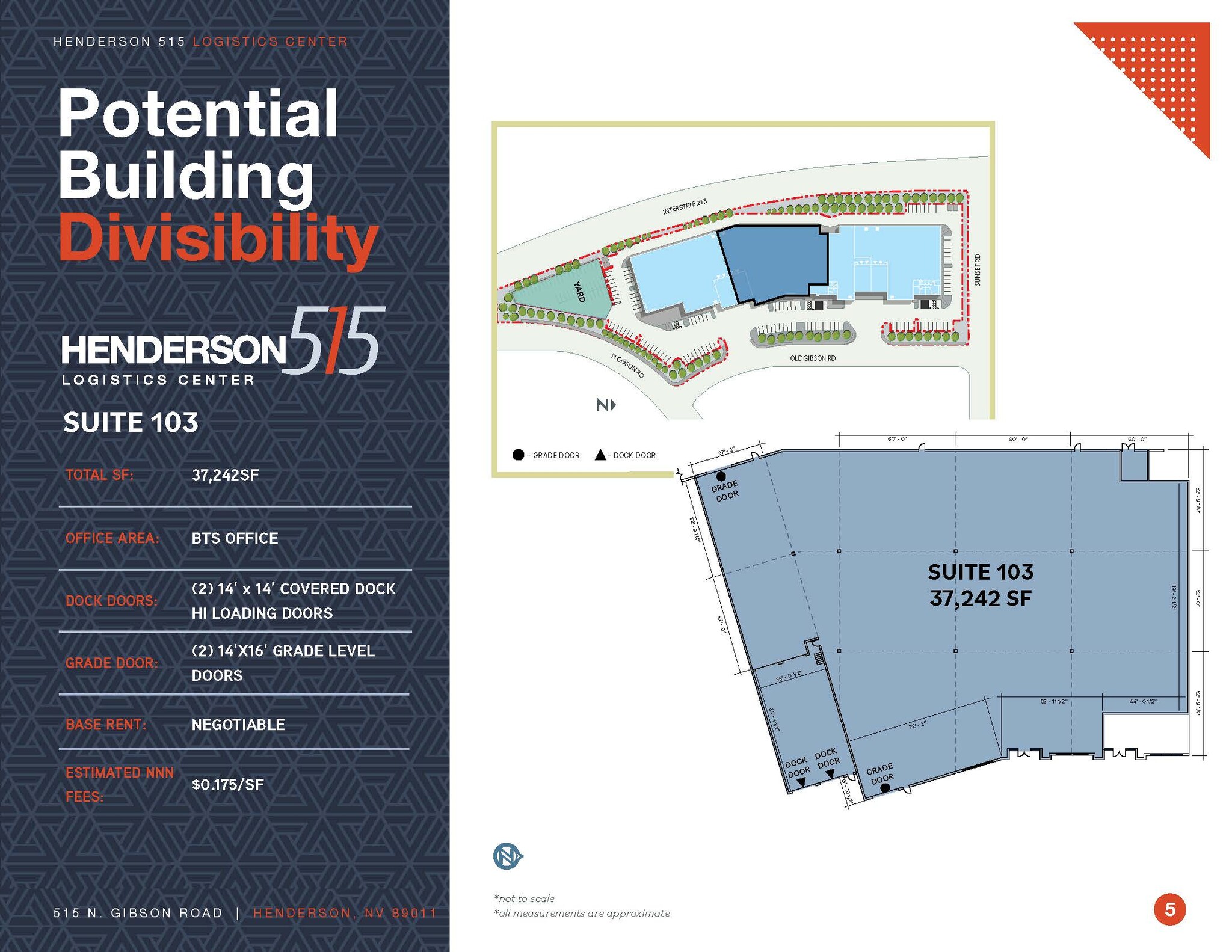 515 N Gibson Rd, Henderson, NV en alquiler Plano de la planta- Imagen 1 de 1