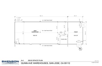 681-699 Quinn Ave, San Jose, CA en alquiler Plano de la planta- Imagen 1 de 14