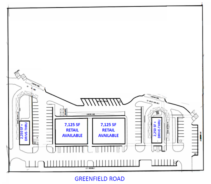 26101 Greenfield Rd, Southfield, MI en alquiler - Plano del sitio - Imagen 3 de 3