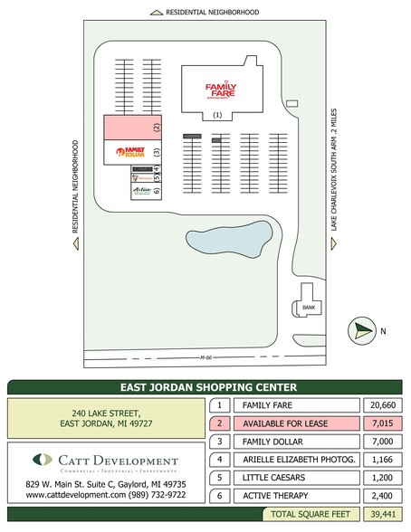 250 Lake St, East Jordan, MI en alquiler - Plano del sitio - Imagen 2 de 3