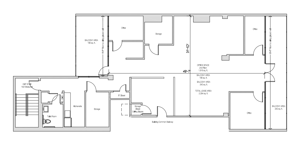 2440 Wisconsin Ave NW, Washington, DC en alquiler Plano de la planta- Imagen 1 de 6