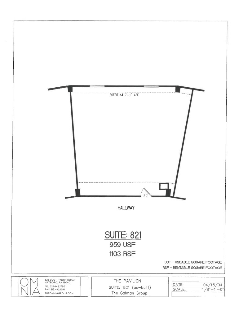 261 Old York Rd, Jenkintown, PA en alquiler Plano de la planta- Imagen 1 de 1