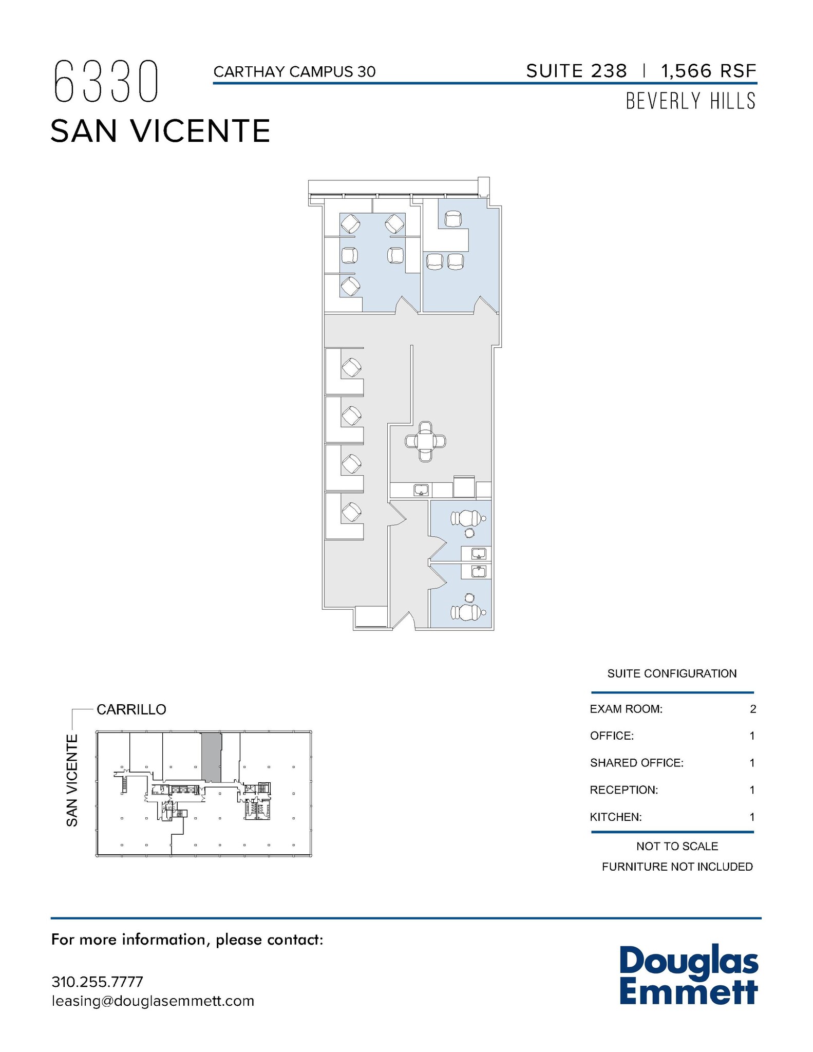 6310 San Vicente Blvd, Los Angeles, CA en alquiler Plano de la planta- Imagen 1 de 1