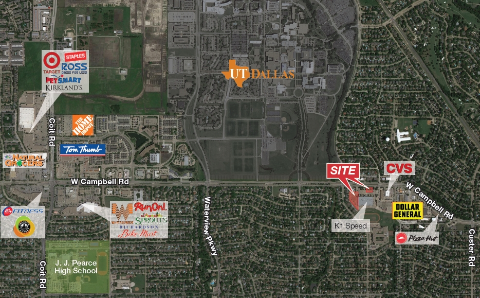 677 W Campbell Blvd, Richardson, TX en alquiler - Vista aérea - Imagen 2 de 3