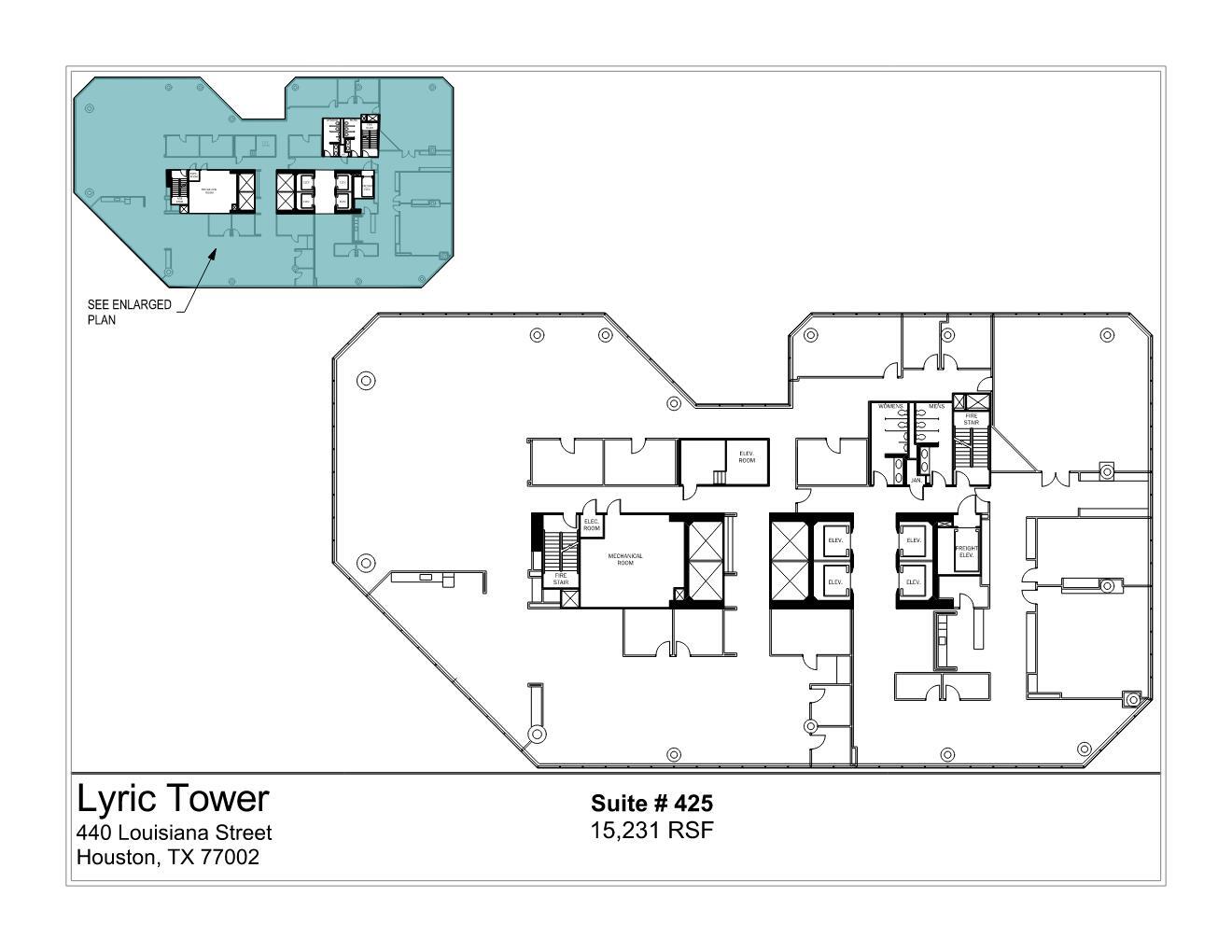 440 Louisiana St, Houston, TX en alquiler Plano del sitio- Imagen 1 de 1