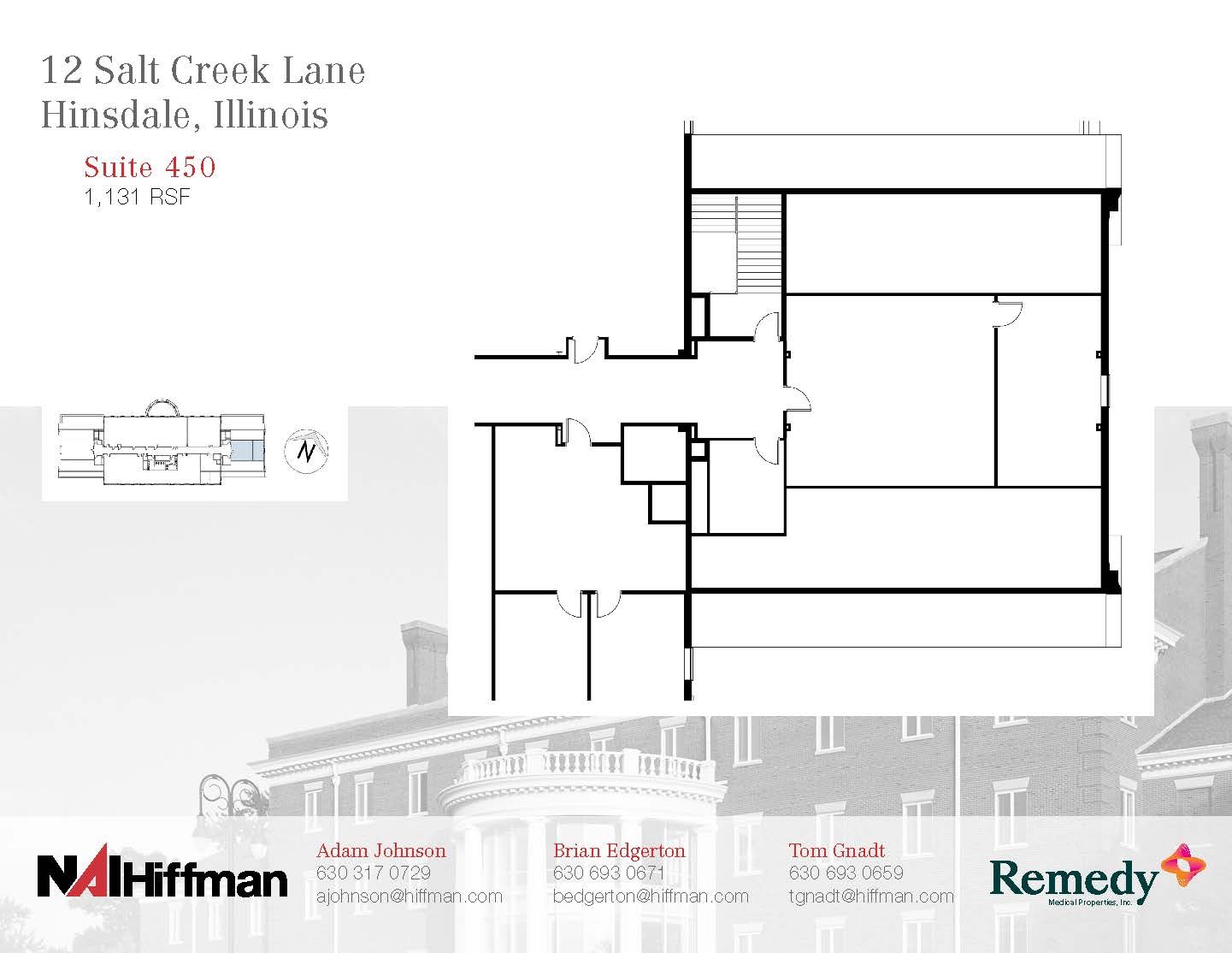 12 Salt Creek Ln, Hinsdale, IL en alquiler Plano de la planta- Imagen 1 de 2