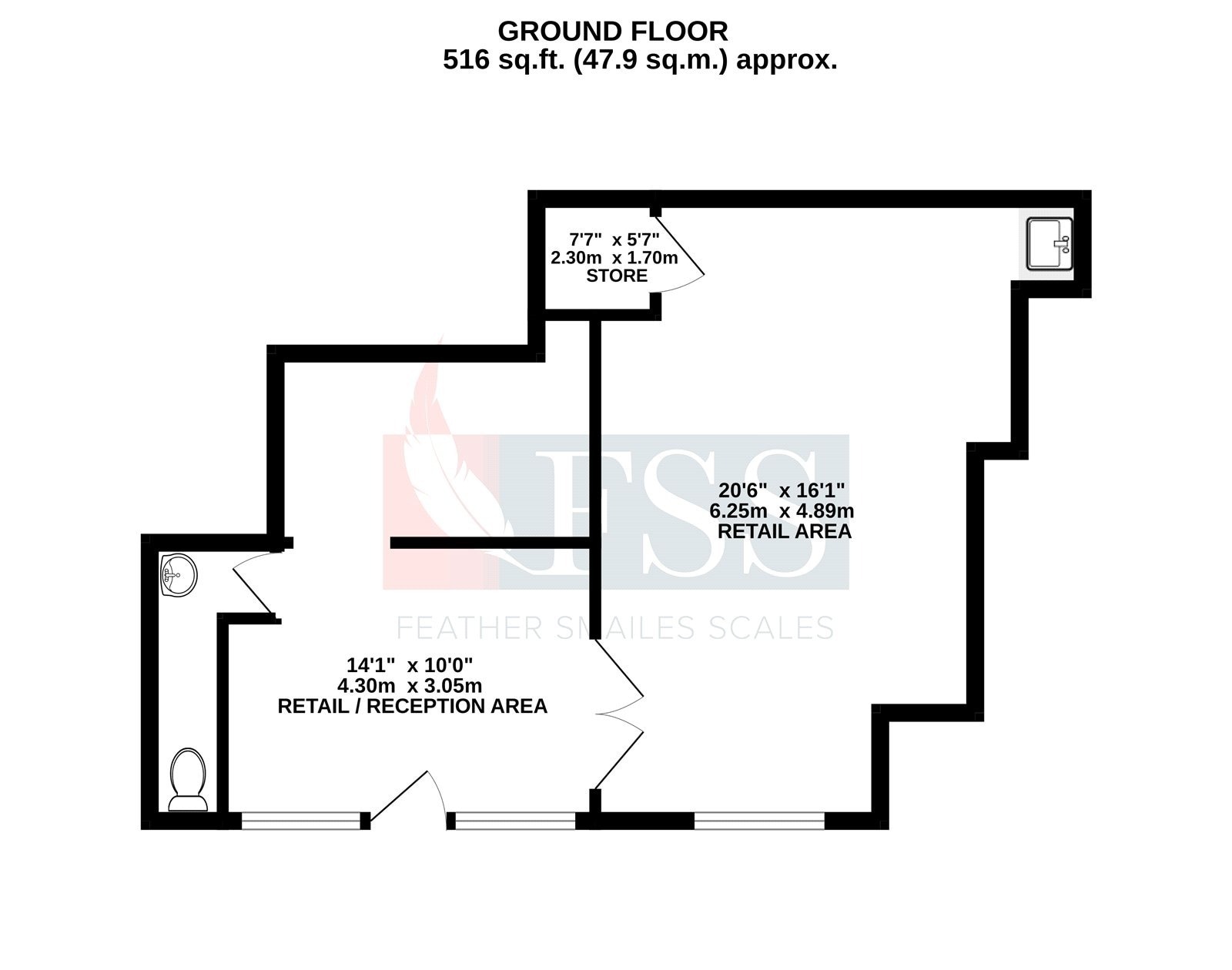 5A Whitbygate, Pickering en alquiler Plano de la planta- Imagen 1 de 7