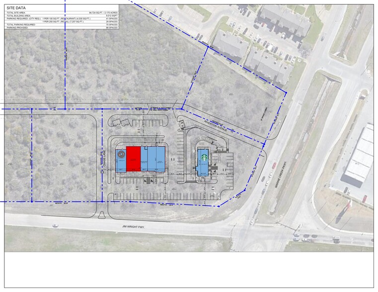 SEC Marine Creek Parkway & I-820, Fort Worth, TX en alquiler - Plano del sitio - Imagen 1 de 5