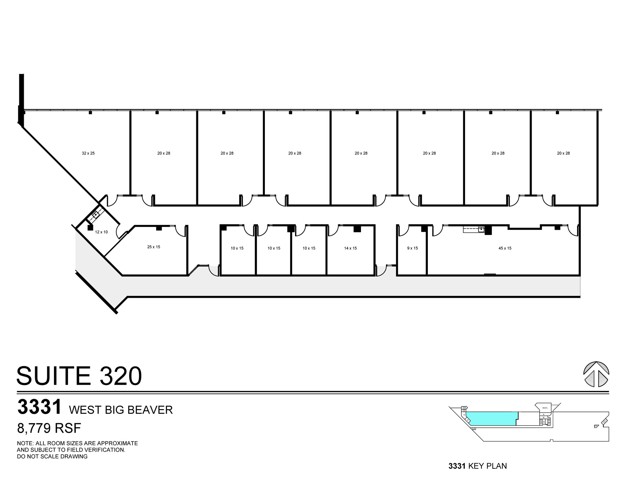 3155 W Big Beaver Rd, Troy, MI en alquiler Plano de la planta- Imagen 1 de 1