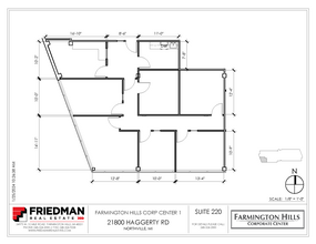 21800 Haggerty Rd, Northville, MI en alquiler Plano de la planta- Imagen 1 de 2