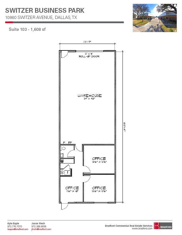 10930 Switzer Ave, Dallas, TX en alquiler Plano de la planta- Imagen 1 de 1