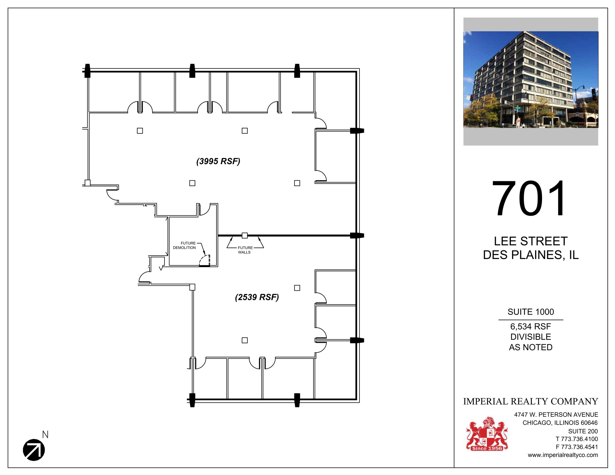 701 Lee St, Des Plaines, IL en alquiler Plano del sitio- Imagen 1 de 7