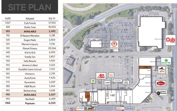 1276 Town Centre Dr, Eagan, MN en alquiler Plano del sitio- Imagen 1 de 1