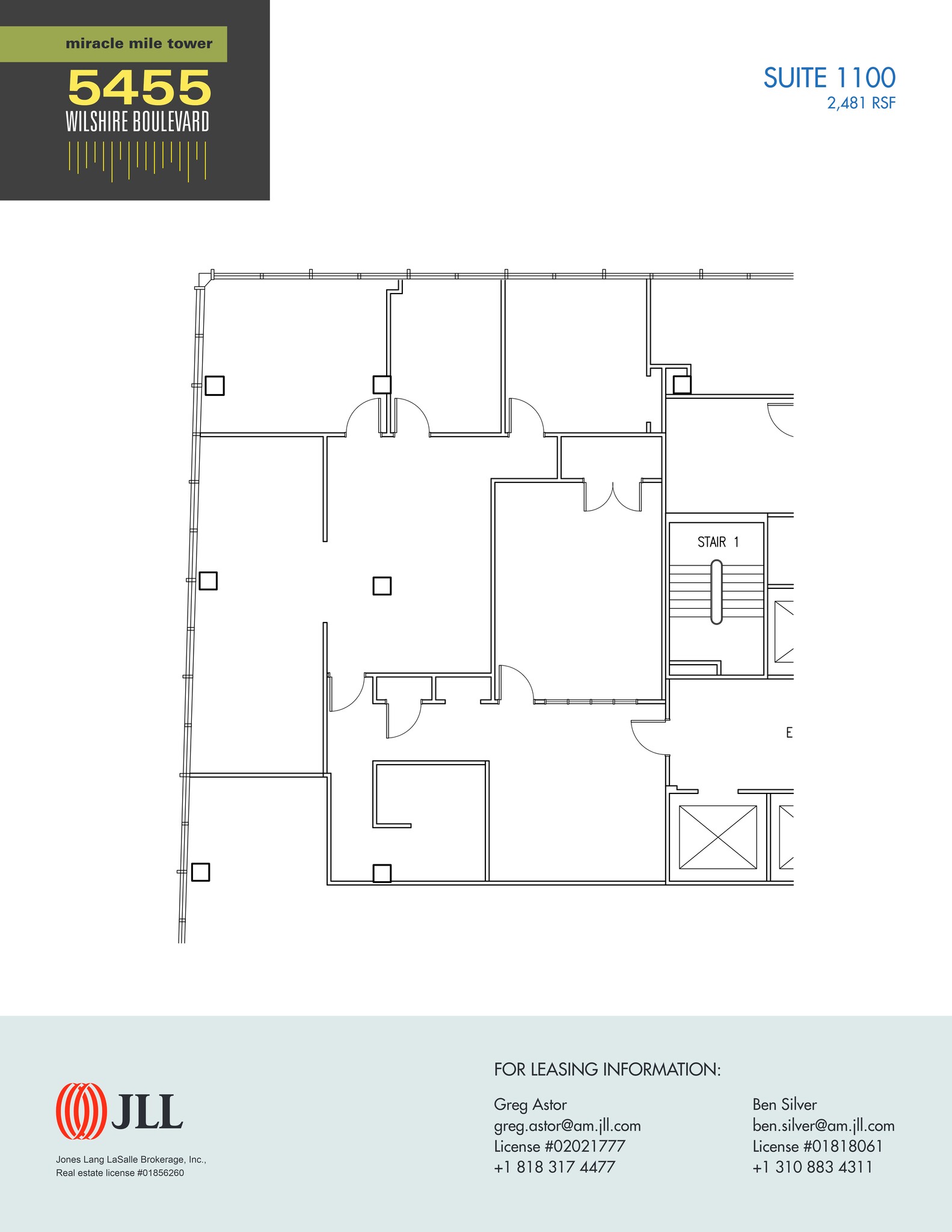 5455 Wilshire Blvd, Los Angeles, CA en alquiler Plano del sitio- Imagen 1 de 1