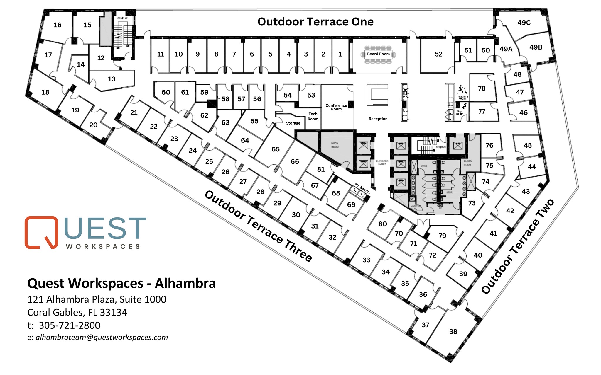 121 Alhambra Plz, Coral Gables, FL en alquiler Plano del sitio- Imagen 1 de 1