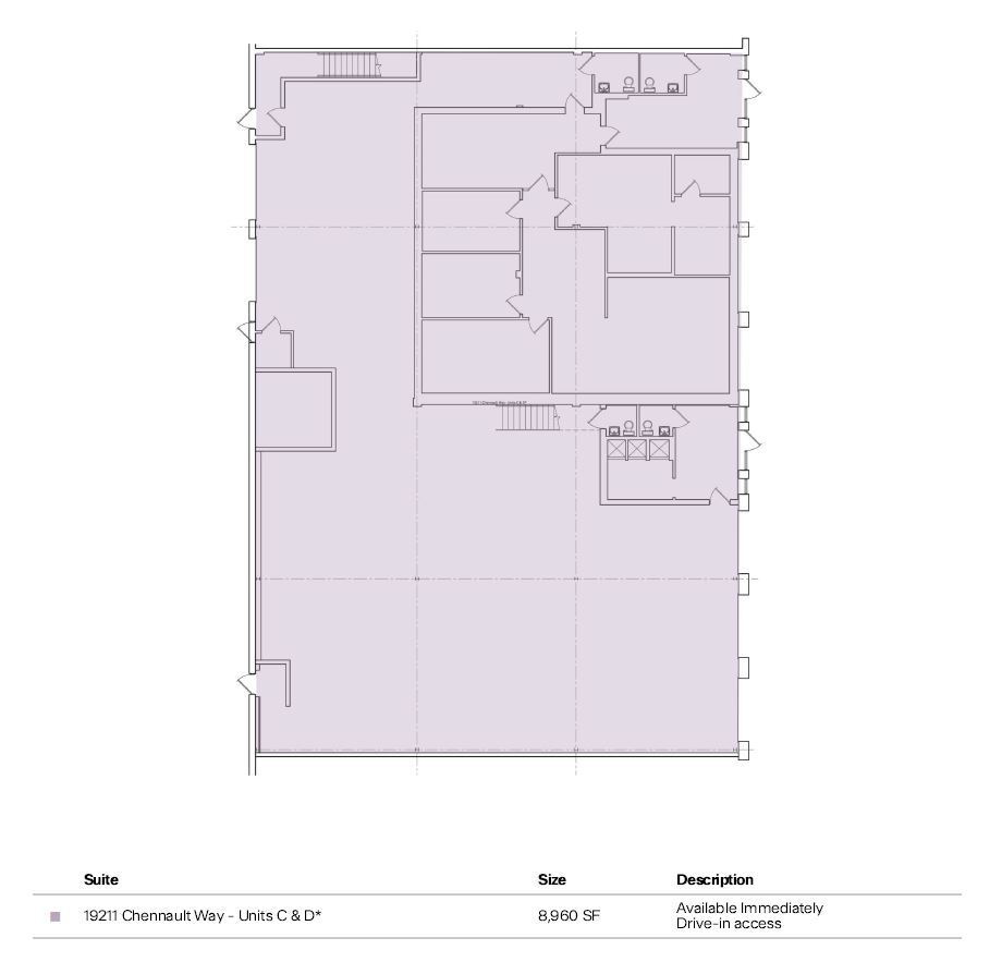 19211 Chennault Way, Gaithersburg, MD en alquiler Plano de la planta- Imagen 1 de 1