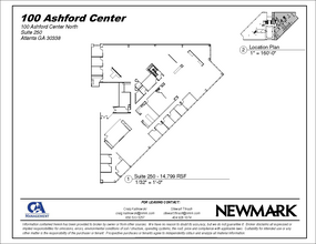 100 Ashford Ctr N, Atlanta, GA en alquiler Plano de la planta- Imagen 1 de 1