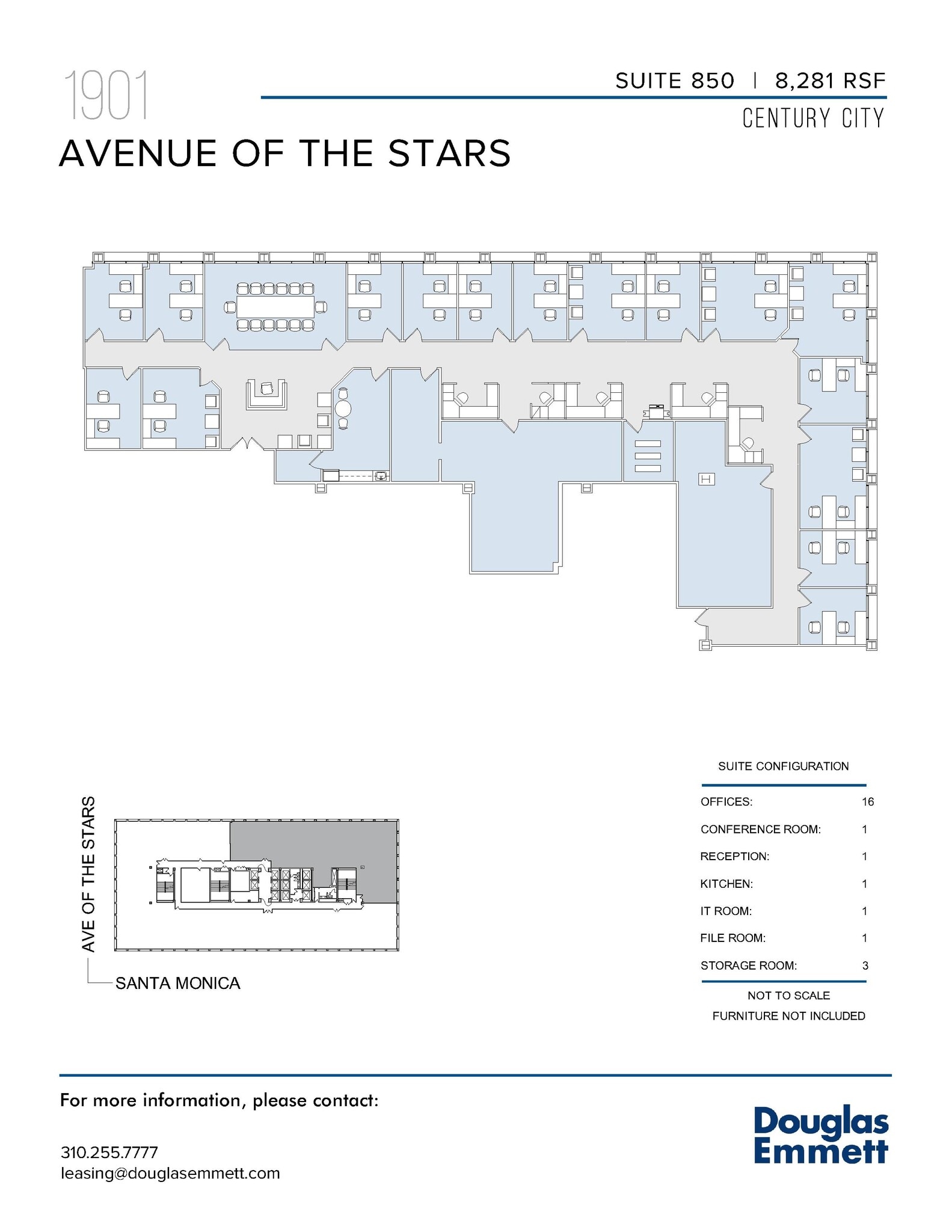 1901 Avenue of the Stars, Los Angeles, CA en alquiler Plano de la planta- Imagen 1 de 1