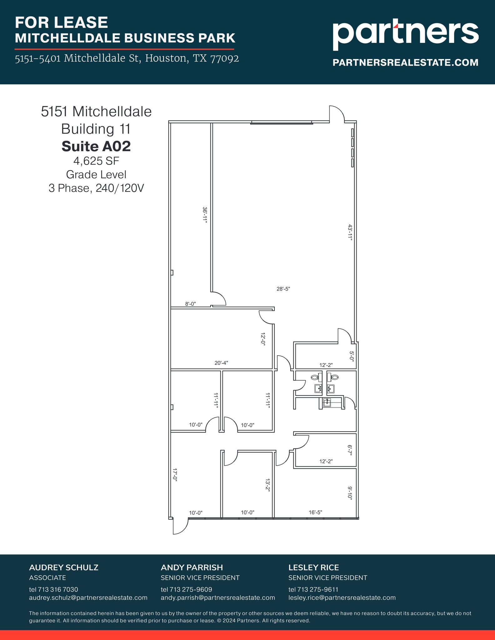 5151 Mitchelldale St, Houston, TX en alquiler Plano del sitio- Imagen 1 de 1