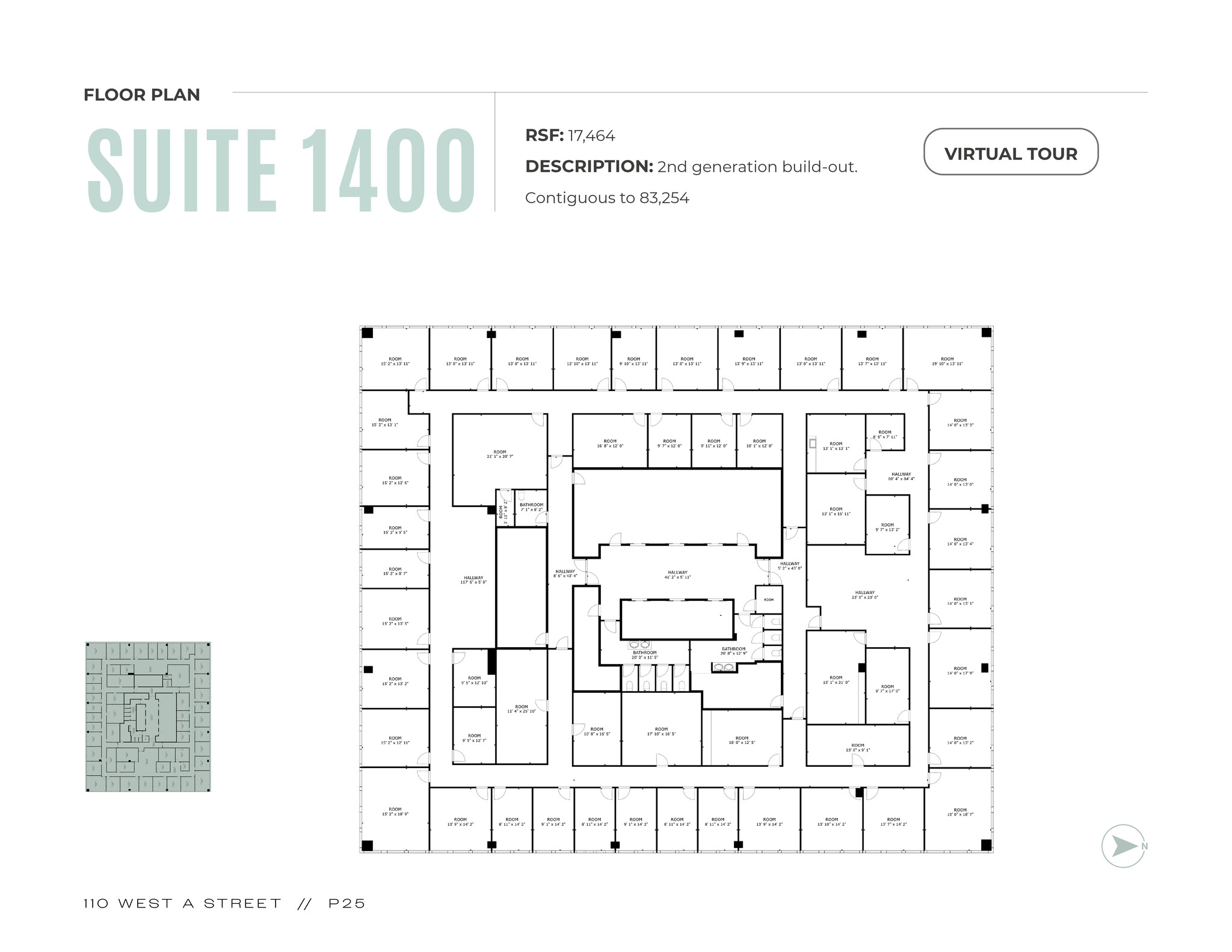 110 W A St, San Diego, CA en alquiler Plano de la planta- Imagen 1 de 1