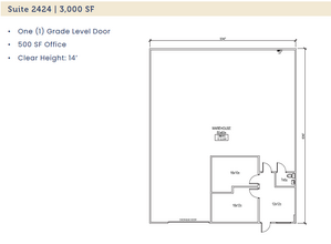 2412-2438 Minnis Dr, Haltom City, TX en alquiler Plano de la planta- Imagen 1 de 1