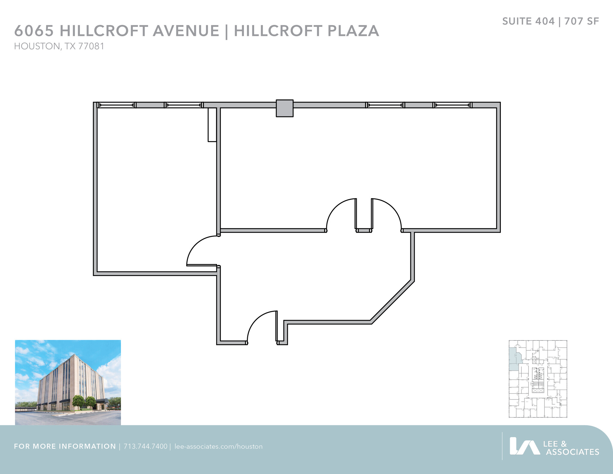 6065 Hillcroft Ave, Houston, TX en alquiler Plano de la planta- Imagen 1 de 1