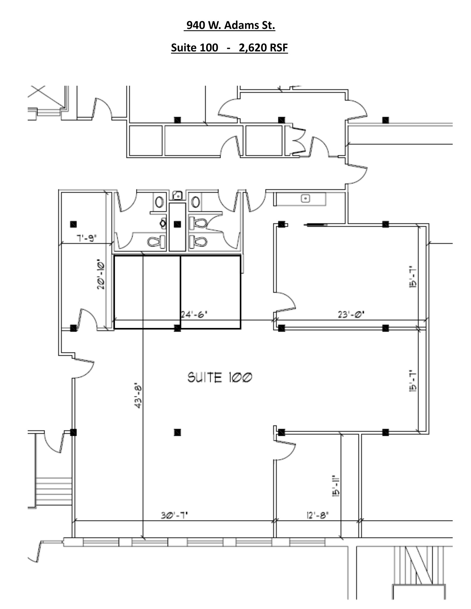 940 W Adams St, Chicago, IL en alquiler Plano del sitio- Imagen 1 de 6