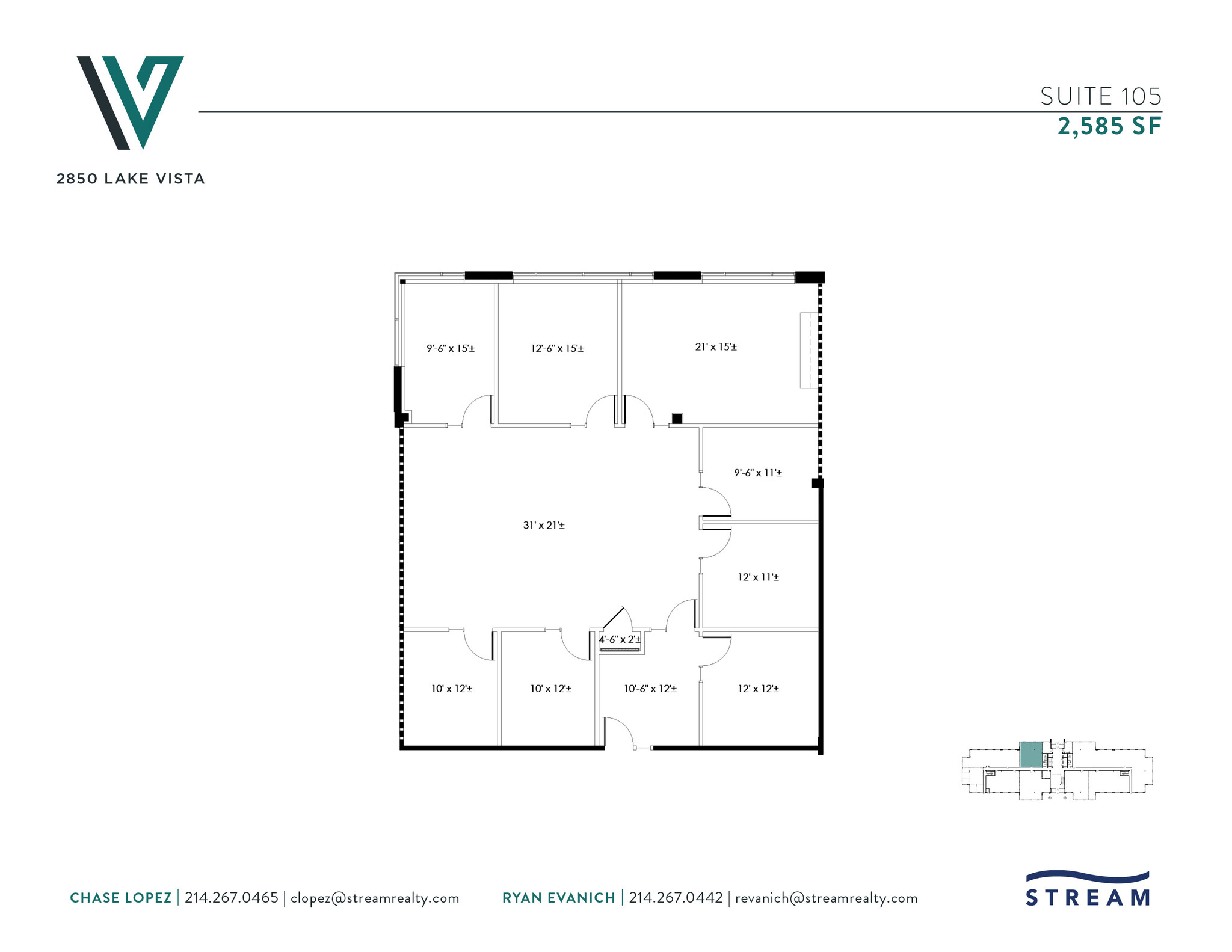 2850 Lake Vista Dr, Lewisville, TX en alquiler Plano de la planta- Imagen 1 de 1