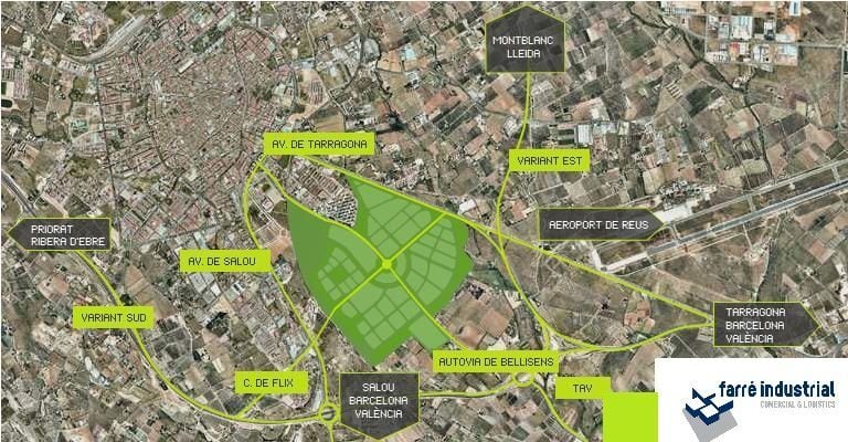 Terreno en Reus, Tarragona en venta - Vista aérea - Imagen 2 de 2